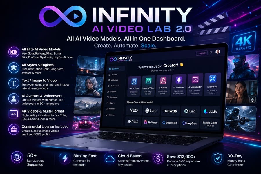 Infinity AI Video Lab 2.0 Review – Is This the Ultimate All-in-One AI Video Platform?