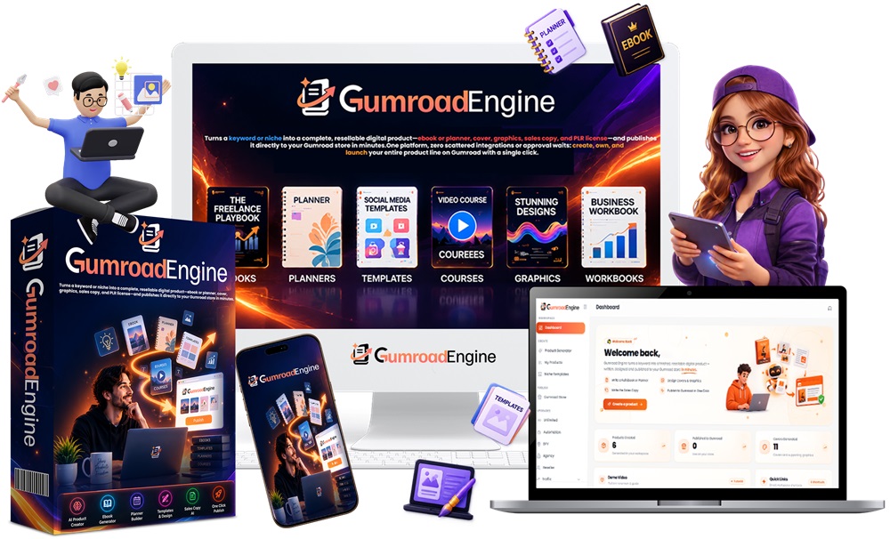 Gumroad Engine Review – Can AI Really Build And List Digital Products On Gumroad While You Sleep?