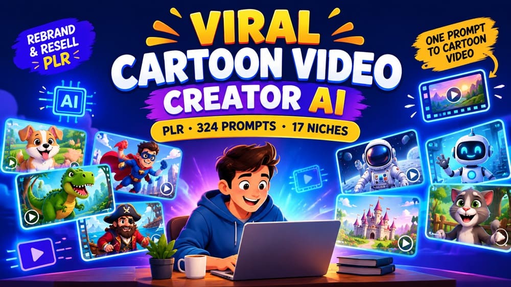 Viral Cartoon Video Creator AI PLR Review – Worth $6.97?