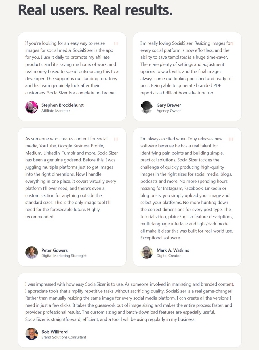 SocialSizer-feedbacks