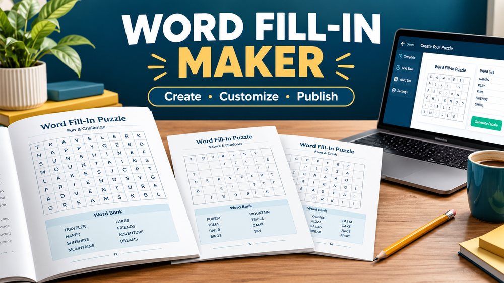 Word Fill-in Maker Review – Can You Build a Whole KDP Puzzle Book in One Afternoon?
